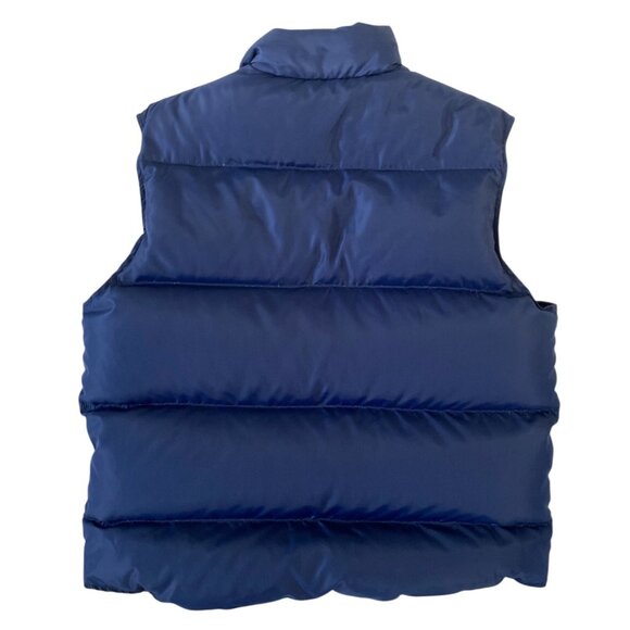 Lands’ End Goose Down Unisex Puffer Vest Large Navy - Picture 4 of 4